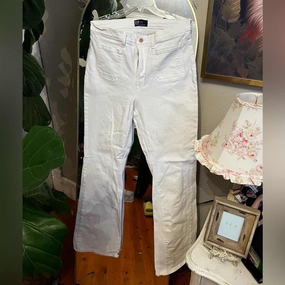 GAP Cream 70s Flare Denim